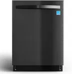 Sunvivi 24" Built-in Dishwasher, 14-16 Place Settings Large Capacity Dish Washer, Stainless Steel Dishwasher Machine with Adjustable Racks, 8 Wash Programs, Energy Star Certified, Black