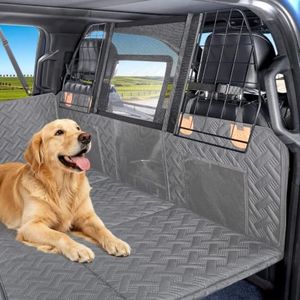 MAXFUT Dog Car Barrier,Dog Barrier for SUV,Width-Adjustable Car Divider Net