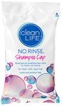 No-Rinse Shampoo Cap by Cleanlife Products, Shampoo and Condition Hair with No Water or Rinsing - Microwaveable, Latex-Free and Alcohol-Free