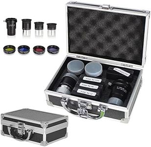 Celticbird Astronomical Telescope Accessory Kit - with 3pcs Plossl Eyepieces Set, 4pcs Filter Set, a 2X Barlow Lens