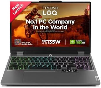 Lenovo LOQ 2024 AMD Ryzen 7 8845HS 15.6" (39.6cm) 144Hz 300Nits FHD IPS Gaming Laptop (16GB/1TB SSD/NVIDIA RTX 4060 8GB Graphics/100% sRGB/Win 11/ Office 2021/3 Mon. Game Pass/Grey/2.4Kg), 83DX000MIN