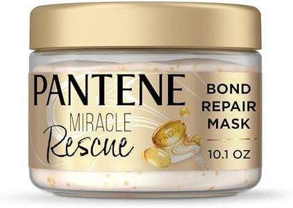 Pantene Miracle Rescue Hair Mask, Intensive Bond Repair with Melting Pro-V Pearls, Melts Away Damage, Builds Bonds, Strengthens Against Damage, Deep Conditioning for Dry Damaged Hair, 10.1 fl oz