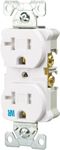 Eaton TWRBR20WBXSP 20-Amp Commercial Grade Tamper and Weather Resistant Duplex Receptacle, White