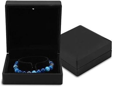 Salmue Contenitore di regalo di gioielli con luce a LED, collana bracciale anelli ciondolo display custodia di stoccaggio per la proposta di nozze fidanzamento (Braccialetto)
