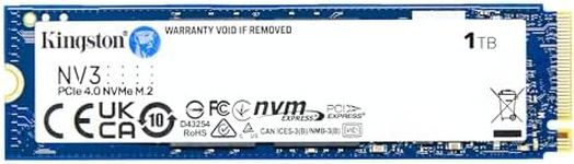 Kingston NV3 1TB M.2 2280 NVMe SSD | PCIe 4.0 Gen 4x4 | Up to 6000 MB/s | SNV3S/1000G