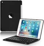 ONHI Wireless Keyboard Case for iPad Mini 5 / Mini 4 Keyboard Case Plastic Alloy Shell Smart Folio Case Auto Sleep/Wake, Silent Typing (Mini 4/5 Black)