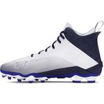 Under Armour Men's Hammer 2.0 Mc Football Shoe, (104) White/Midnight Navy/Midnight Navy, 8