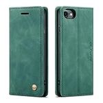 QLTYPRI Case for iPhone 6 iPhone 6S, Vintage PU Leather Wallet Case Card Slot Kickstand Magnetic Closure Shockproof Flip Folio Case Cover for iPhone 6 iPhone 6S - Dark Green