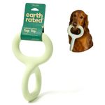 Earth Rated Tug of War Dog Toy, Interactive Pull Toy for Adult and Puppy Dogs, Ergonomic Grip, Natural Rubber, Large