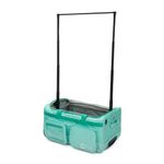 Kendall Country Dance Bag with Garment Rack – Collapsible Costume Rolling Duffel Bag with Wheels for Competition, Shows, Performances, Travel and More 28 inch luggage, Seafoam, 28-Inch, Rolling Dance