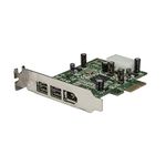 StarTech.com PEX1394B3LP 3-Port 2b 1a Low Profile 1394 PCI Express FireWire Card Adapter