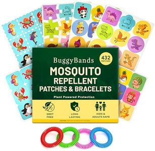 BuggyBands 432 Pack Mosquito Repellent Stickers for Kids with 4 Bracelets