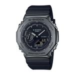 Casio G-Shock GM-2100BB-1ADR Black IP Black Analog-Digital Dial Black Resin Strap Men's Watch Shock and 200M Water Resistant G1371