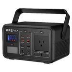 AFERIY Portable Power Station, 224Wh Solar Generator with 2 AC Outlets / 10 Output Ports for Home Backup, Emergency, Outdoor Camping