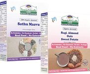 TummyFriendly Foods Certified Organic Sathu Maavu, Ragi, Sweet Potato Mix | Real Food | Sathu maavu mix for babies | Available in Trial Baby Packs | Shelf-life 9 month | 200g Each, 2 Packs