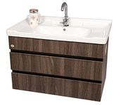 Dazzle Kitchen Modular Bwr Plywood Vanity Washbasin Cabinet(Brown White)