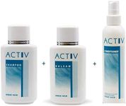 Unknown Brand ACTIV Synthetic Hair Care Set with Shampoo 250 ml, Balm 250 ml, Conditioner 200 ml, Moisturizing, Keratin and Silk Hydrolysates