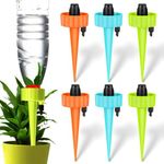 Plant Self Watering Spike,YIMIKE Plastic Self Watering Device with Slow Release Control Valve Plant Watering System for Vacation and Trip,Easy to Install Indoor&Outdoor (6PCS)