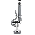 KANONEY Pre Rinse Spray Valve with Handle Grip for Commercial Sink Restaurant Faucet Replacement Kit 1.42GPM High-Pressure Sprayer Nozzle Dish Spray Face for Industrial Dishwasher Kitchen, Gray