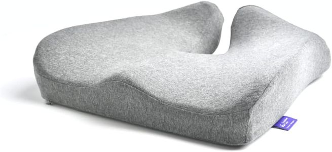 Cushion Lab Pressure Relief Seat Cushion – Memory Foam, Light Grey