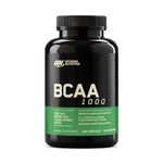 Optimum Nutrition BCAA Capsules, Amino Acids Tablets, 1000 mg of Essential Amino Acids BCAAs with L-Leucine, L-Isoleucine and L-Valine, Unflavoured, BCAA Supplements, 100 Servings, 200 Capsules