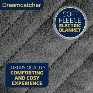 Dreamcatcher Heated Throw Blanket – Grey Electric Fleece