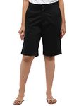 Twist Women's Cotton Funky Stretchable Cargo Shorts (Black; 28)