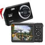 Digital Camera/ 8x Digital Zoom/ 20 MP/ 1080P FHD/ 2.8” TFT LCD Screen GDC80X2 Simple Camera for Kids/Children/Teenagers/Beginners/The Elderly (Black)