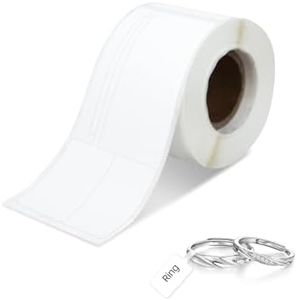 Self-Adhesive Jewelry Price Label Paper Compatible with PUQU AQ20 Label Maker, Rectangular Rolled Thermal Label Sticker, Jewelry Price Tags for Pricing -1 Roll of 100 Labels 76x30mm (3.0''x1.2'')