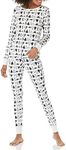 Amazon Essentials Women's Snug-Fit Cotton Pyjama Set (Available in Plus Size), Penguin Parade, L