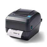 Zebra - GX430t Thermal Transfer Desktop Printer for Labels, Receipts, Barcodes, Tags, and Wrist Bands - Print Width of 4 in - USB, Serial, Parallel, and Ethernet Connectivity