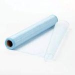 Oasis Sheer Organza Fabric Roll For Gift Packaging, Trousseau Hamper Wrapping, Wedding, Party Backdrop Decoration, Wrapping Flower Bouquets, 38cmx9mtr (1 Roll) Ice Blue