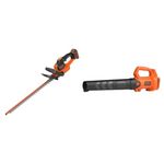 BLACK + DECKER | GTC18452PC-GB 18V 45cm Anti-jam Hedge Trimmer, 18 V, Orange & 18V Axial Blower - Bare Unit (Battery Not Included)