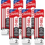 Sharpie S-Gel Refills, Blue Ink Gel Pen Refills, Medium Point (0.7mm), 6 Packs of 2ct, 12 Refills Total