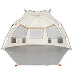 Easthills Outdoors Instant Shader Extended Easy Up Beach Tent Sun Shelter - Extended Zippered Porch Included