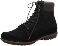 THINK! Men's Kong_3-000661 Leather Lined Sustainable Ankle Boot, 0000 Black Estate, 12 UK