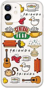 ERT GROUP Funda Original y con Licencia Oficial de Friends para iPhone 12/12 Pro, Forma óptima del Smartphone, a Prueba de Golpes