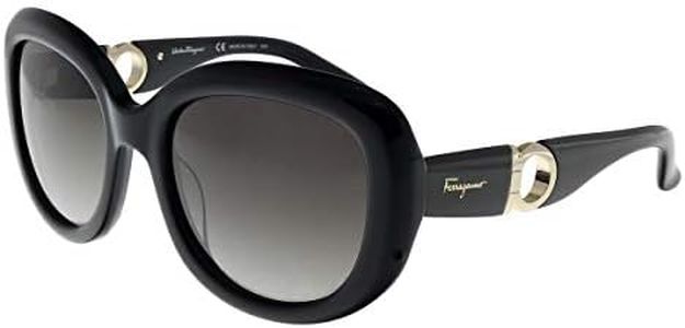 Salvatore Ferragamo Gradient Smoke Oval Sunglasses SF727S 001 53