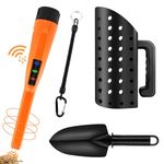 Dmyond Metal Detector Pinpointer & Accessories Kit, Waterproof Handheld Pin Pointer Wand, 3 Modes Detecting Search Pinpointing Finder Probe, Sand Sifter Scoop and Shovel, Beach Digging