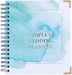 Wedding Planner Watercolour Design - UK Bridal Planning Book Journal & Organising Diary, Engagement Gift, Countdown Calendar