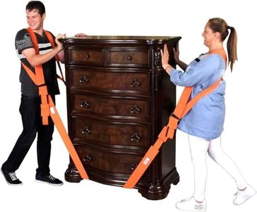 Forearm Forklift Shoulder Harness - PRO Model - Center Straps are 8" Longer + 1 More Loop Per End for 16" More Adjustability Vs Orig Set, Moving Strap Set, 800 lb wt Cap, 1 Pro Pack, Orange