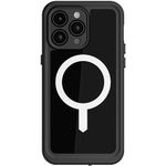 Ghostek Nautical Slim iPhone 15 Pro Max Waterproof Case - Built-in Screen Protector and Camera Protector, Compatible with MagSafe Accessories (6.7 Inch, Black)