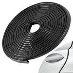 SINGARO 33Ft (10M) Car Door Edge Guard, No Glue Car Door Entry Guard Protective Strip, Rubber Edge Trim Car Door Protector, Applicable to Car, Truck, SUV and ATV, Car Exterior Accessories（Black）