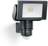 Steinel LED Outdoor Spotlight LS 150 S Black, 240° Motion Sensor Light, max. 12 m Range, 14.7 W, 4000 K, 1375 Lumen