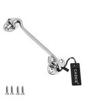 6 inch Stainless Steel 304 Heavy Duty Cabin Hook and Eye Lock for Shed, Gate or Garage Door - CASKIE