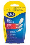 Scholl Blister Plaster Mixed Pack, 5 Count - Advanced Hydrocolloid Technology for Rapid Healing, Includes 2 Heel, 2 Toe, and 1 Small Plaster for Comprehensive Blister Relief