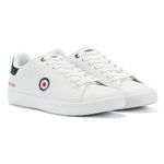 Lambretta Mens Pinball Court Trainers White 10 UK