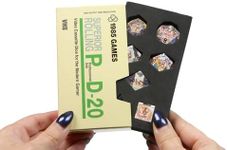 1985 Games VHS Sharp Edge DND Dice Set of 7, Handmade Resin Sharp Edge D&D Dice Set for Dungeons and Dragons Role Playing Games, Crystal Ball