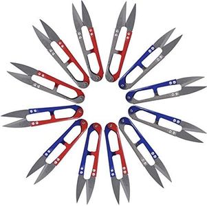 UCEC 12 Packs Thread Snips for Sewing Scissors Small Crochet Scissors Thread Cutter Yarn Cutter, Sewing Snips Great for Stitch, Embroidery, Knitting, Mini DIY Supplie Colorful