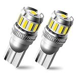 AUTOONE 194 LED Bulb 6000K White, Mini Size Canbus T10 168 2825 W5W LED Bulbs for License Plate Light Dome Map Door Courtesy Interior Car Lights, Pack of 2